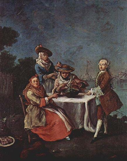 Pietro Longhi Im Gemusegarten an der Flubmundung oil painting image